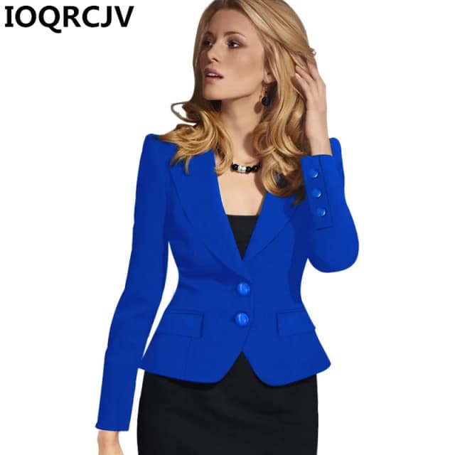 2024 Jesień Nowe Eleganckie Marynarki Feminino Kobiety Długi Rękaw Casual Blazer Karbowany Kołnierz Płaszcz Krótkie Kurtki Damskie Odzież wierzchnia R893