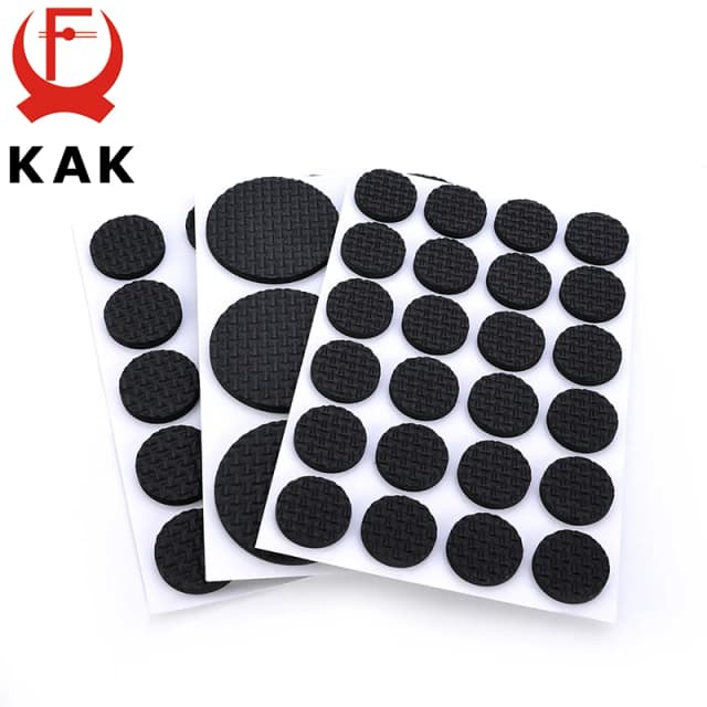 KAK 1-24PCS Samoprzylepne nóżki do mebli Dywaniki filcowe Podkładki antypoślizgowe Mata zderzakowa Tłumik do krzesła Ochraniacz stołu Sprzęt