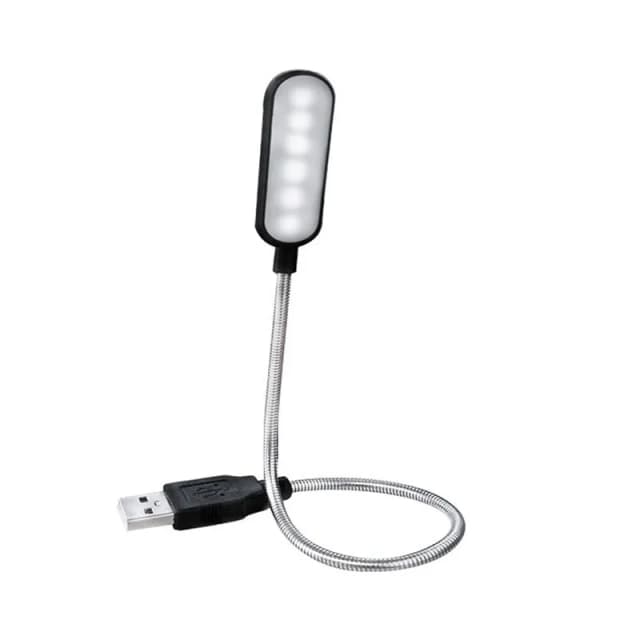 Mini 4 LED Lampka do czytania Przenośna lampka nocna USB do czytania Biały/ciepły kolor Lampka biurkowa do laptopa Power Bank Notebook PC Komputer