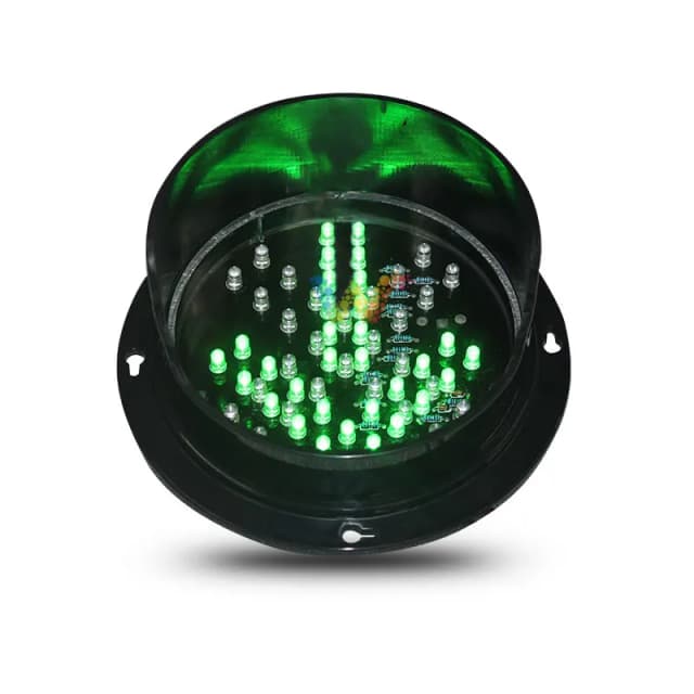 Fabryczna cena bezpośrednia, dostosowany wzór 125 mm, czerwony krzyż, zielona strzałka, światło drogowe LED