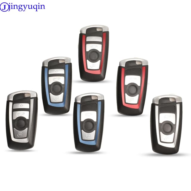 jingyuqin 3/4 przycisk Smart Remote Key Shell Case Fob do BMW F CAS4 serii 5 7 Smart Key Case Cover