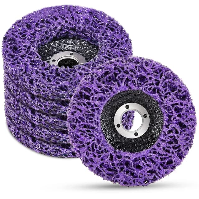 1 szt. 100/115/125mm tarcza koralowa Poly Strip Disc szlifierka Strip Disc tarcza ścierna farba usuwanie rdzy czyste do szlifierki kątowej