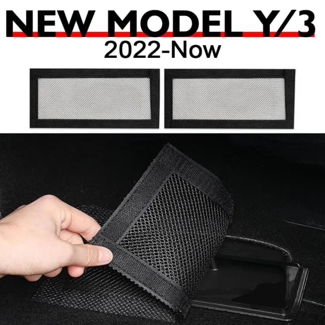 2 szt. Osłona nawiewu tylnego siedzenia do Tesla Model 3 i Model Y, ochraniacz wylotu klimatyzacji tylnego siedzenia, akcesoria samochodowe z siatką nawiewu.