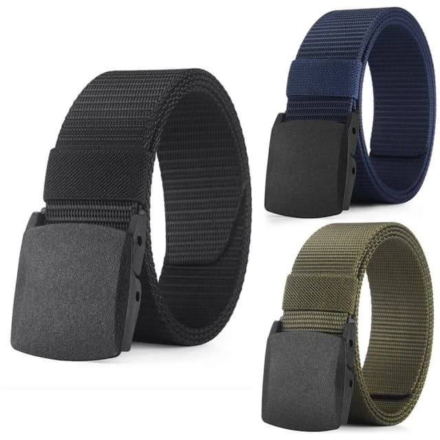 Męski pasek Outdoor Casual Canvas Belt Metal Free Training Nylon Tactical Belt With Pants Jeans Belt Sports Belts For Men Women