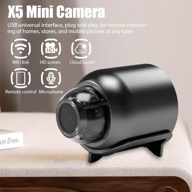 Kamera bezpieczeństwa Hot Mini Wifi 1080P z detekcją ruchu do monitorowania dzieci i nadzoru bezpieczeństwa w domu