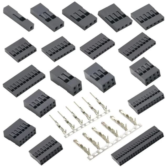 Dupont Plastic Shell Plug 2.54mm Single Double Row Dupont Connector 1/2/3/4/5/6/7/8/9/10P 2*2/3/4/5/6/8/10/20P Zaciski obudowy