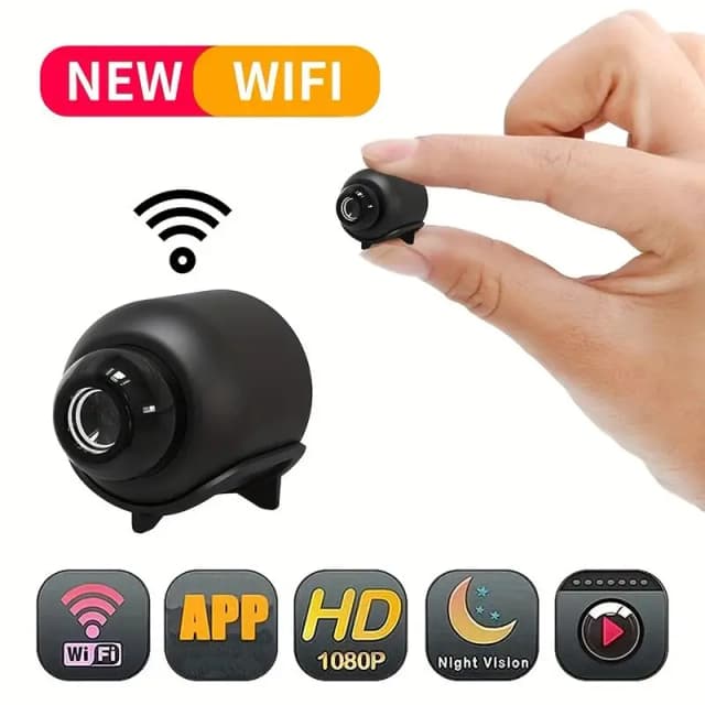 Nowa kamera monitoringu X5Mini z noktowizorem, bezprzewodowa, 1080P, lekka, wyraźna, przenośna, z detekcją ruchu, najwyższej jakości.