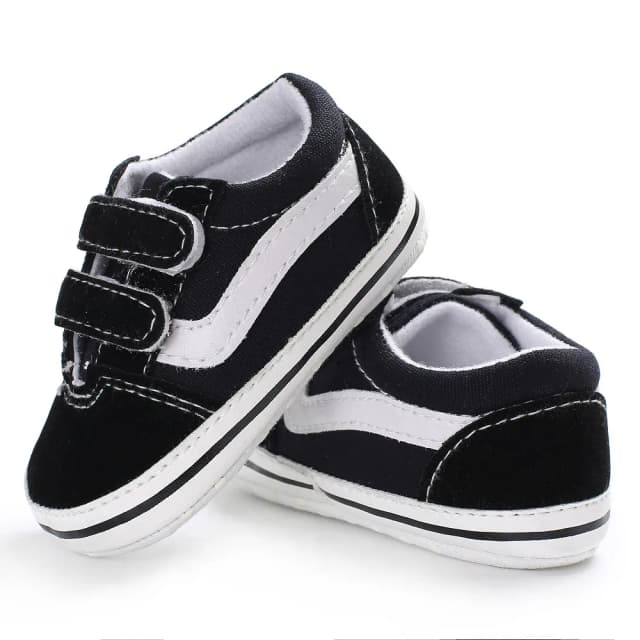 Meckior Baby płócienne trampki klasyczne prążki Casual Baby Boy buty dziewczęce antypoślizgowe miękkie pierwsze chodziki niemowlę niemowlę niemowlę buty Unisex
