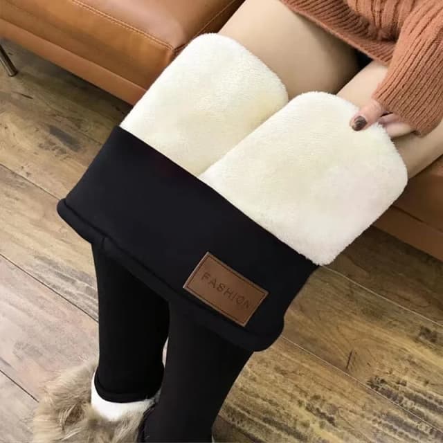 Bardzo grube legginsy ze sztucznego aksamitu z imitacji kaszmiru jagnięcego, zimowe pluszowe, pogrubione długie spodnie z wysokim stanem, ciepłe spodnie
