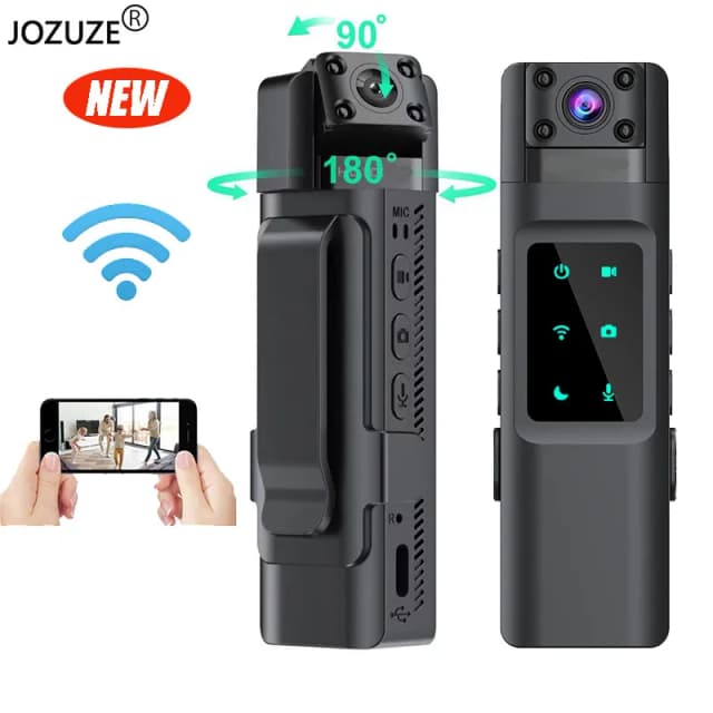 JOZUZE nowość z hotspotem Wi-Fi Mini kamera 1080P przenośny cyfrowy rejestrator wideo kamera na ciele noktowizor DVR miniaturowa kamera