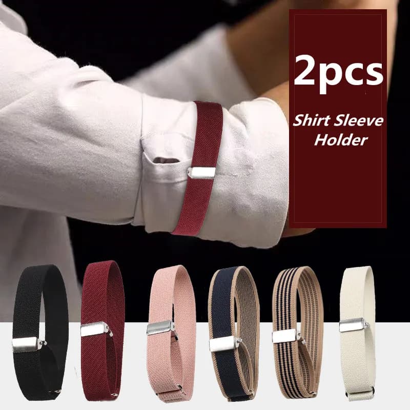 HOT 2Pcs Męskie uchwyty do podwiązek Elastyczna opaska na ramię Uchwyt na rękaw koszuli Kobiety Mężczyźni Moda Regulowane antypoślizgowe mankiety na ramionach