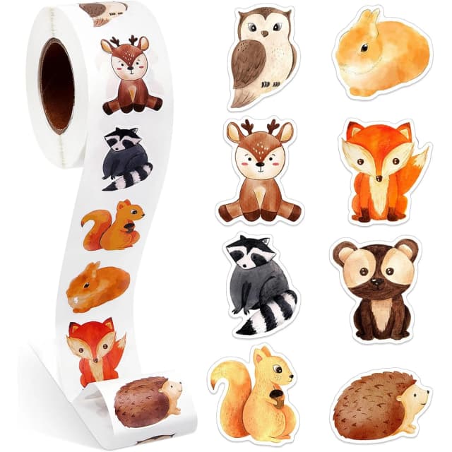 100-500 sztuk śliczne naklejki ze zwierzętami naklejki z nagrodami dla dzieci dla studentów motywacyjny prezent dekoracja etykieta naklejka papiernicza