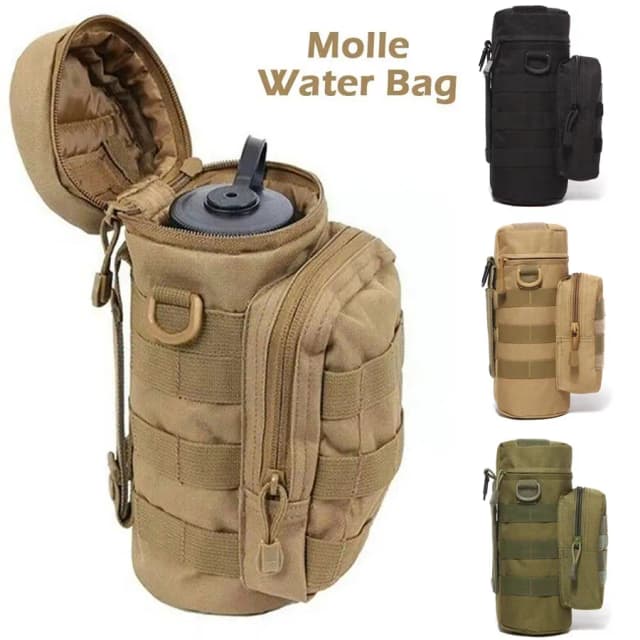 Taktyczna torba na butelkę wody Molle Pokrowiec na butelkę wody Outdoor Travel Camping Hiking Cycling Fishing Hunting Water Bottle Kettle Carrier