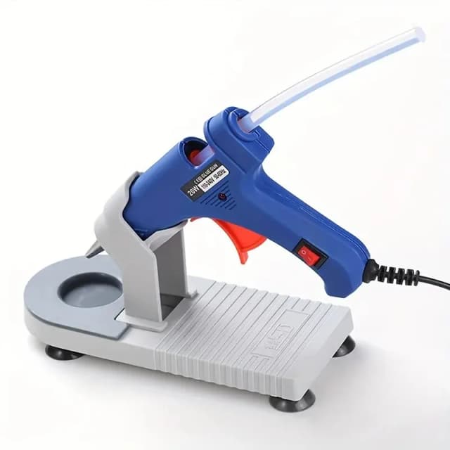 Zabezpiecz swój pistolet do klejenia za pomocą tego antypoślizgowego stojaka na pistolet do klejenia i uchwytu na przyssawkę!