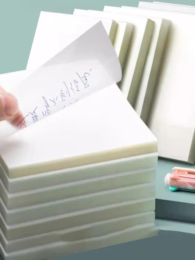 50 arkuszy PET przezroczyste karteczki samoprzylepne perspektywa wodoodporna przezroczysta fluorescencyjna notatnik artykuły papiernicze szkolne artykuły biurowe