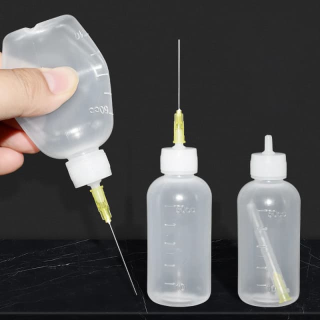 50ML plastikowa płynna butelka alkoholu do dozownika kalafonii topnik lutowniczy pasta do przyrządy do lutowania do czyszczenia PCB telefonu