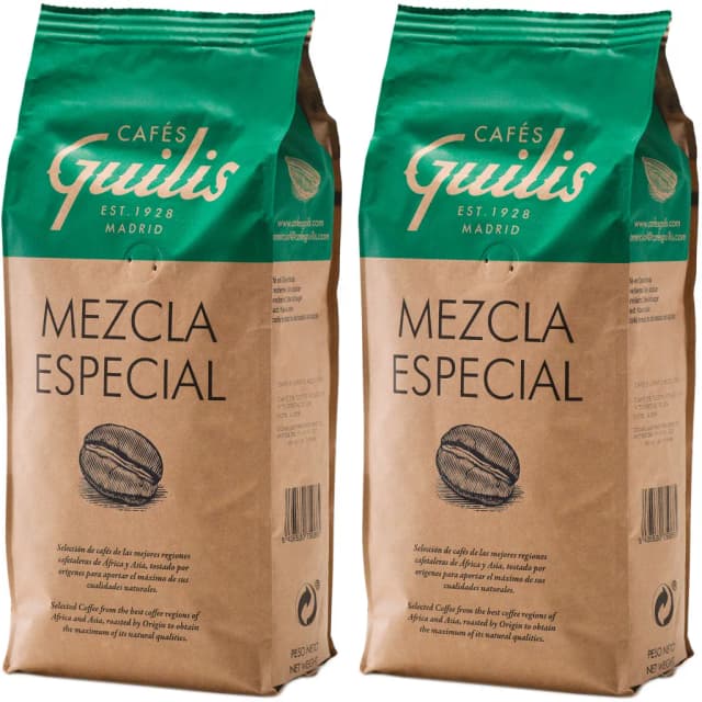 Kawa ziarnista 2kg zestaw MEZCLA ESPECIAL Cafeś Guilis