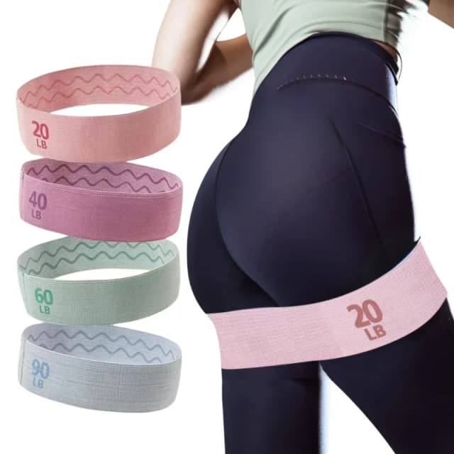 Elastyczny pas do ćwiczeń z tkaniny, fitness, joga, pilates, rozszerzacz bioder, sprzęt do treningu na siłowni.