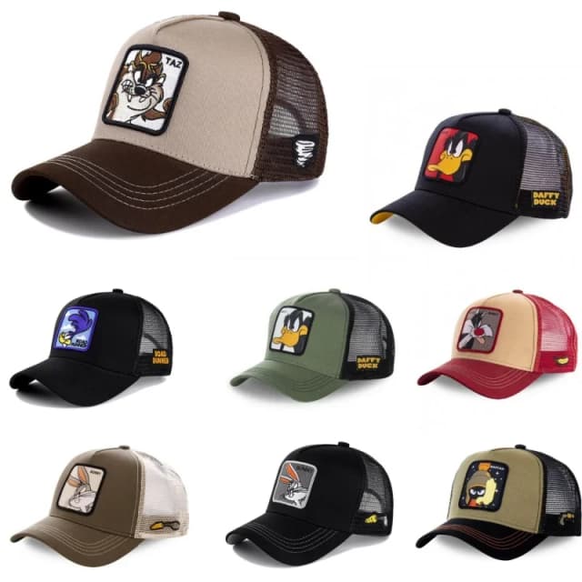 Wysokiej jakości marka Anime Cartoon Snapback bawełniana czapka z daszkiem mężczyźni kobiety Hip Hop tata czapka z siatką czapka typu Trucker Dropshipping