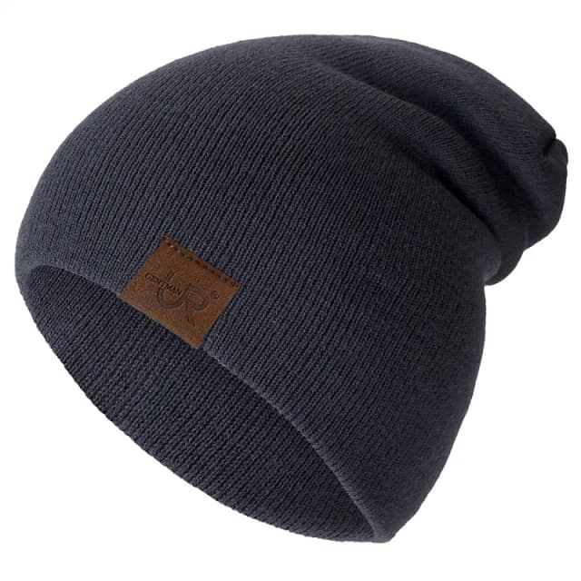 Czapka typu beanie unisex URGENTMAN Casualowa czapka dla mężczyzn i kobiet Ciepła, miękka czapka z dzianiny Stylowa, zwykła codzienna czapka zimowa