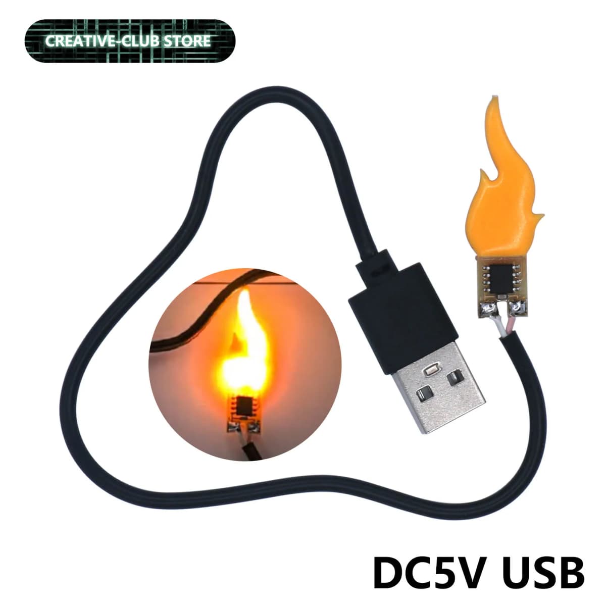 Świeca LED z interfejsem USB DC 5V 2200K, żarnik imitujący płomień Edisona, dekoracyjna żarówka do dekoracji na przyjęcia urodzinowe, akcesoria DIY.
