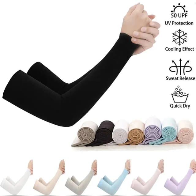 Ochraniacze na ramiona unisex dla mężczyzn i kobiet, ocieplacze na rękawy, rękawy sportowe, ochrona przed promieniowaniem UV, osłona dłoni, wsparcie, bieganie, wędkarstwo, rower