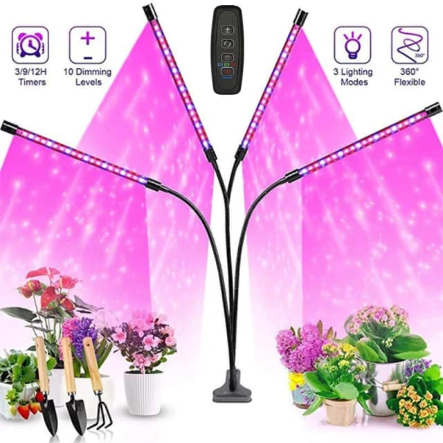 USB LED oświetlenie do uprawy roślin ogród wewnętrzny 10 poziomów ściemniania oświetlenie do uprawy pełna spektrum ustawienie timera szklarnia hydroponiczna 3H/9H/12H