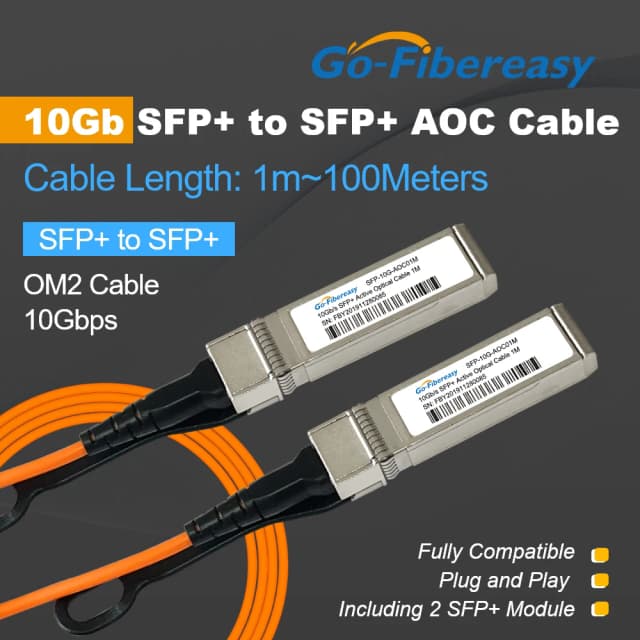 Kabel 10G SFP+ do SFP+ AOC OM2 3M/5M/7M LSZH Aktywny optyczny kabel SFP do MikroTik, Ubiquiti, Mellanox... itp. Przełącznik światłowodowy
