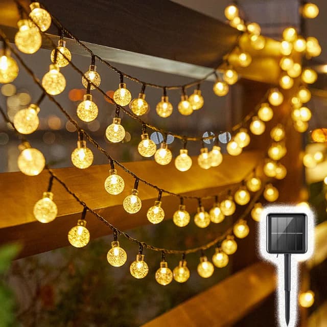 Solarne kulki bąbelkowe Łańcuchy świetlne na zewnątrz Krople wody Zewnętrzne wodoodporne kule Lampki choinkowe Patio Holiday Party