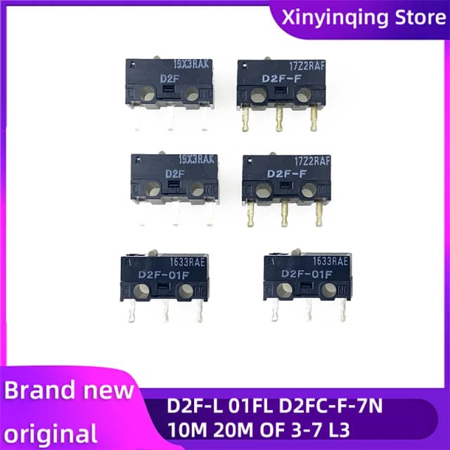 Przełącznik mikroprzełącznikowy podróżny/mysz D2F-FL/L2/L3/01FL/L-D3/01F-T/5L 3A 1.47/0.74N 30VDC 125AC do mikroprzełączników Omron