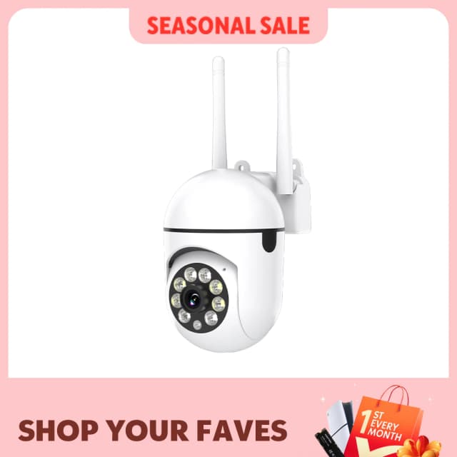 Aplikacja Ease Life Bezprzewodowa kamera bezpieczeństwa WiFi 1080P HD wewnątrz/na zewnątrz, kolorowy noktowizor, 2-kierunkowy dźwięk, 360 °   Obrotówka / uchylna / zoom