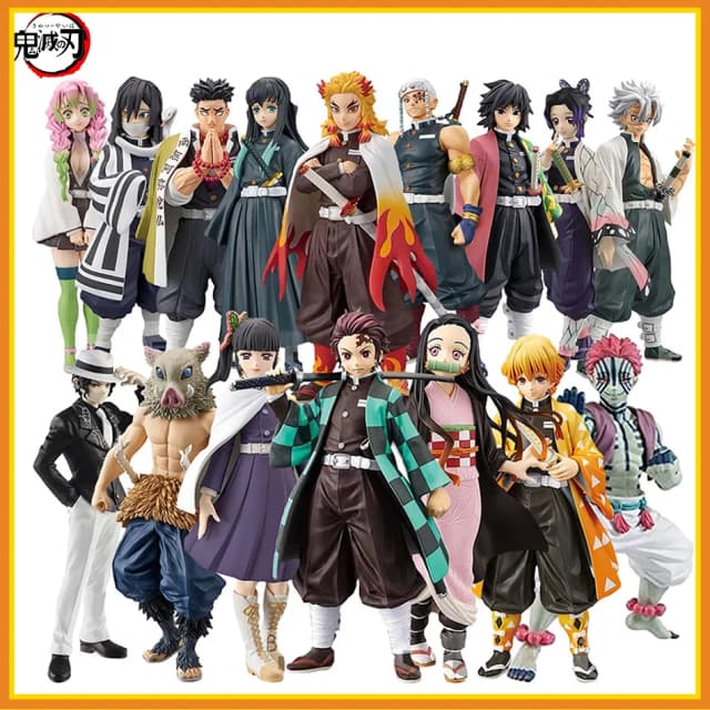 Hot Anime Demon Slayer Kimetsu no Yaiba Figurka Kamado Tanjirou Action Figure Agatsuma Zenitsu Nezuko Warrior PVC Model Toys