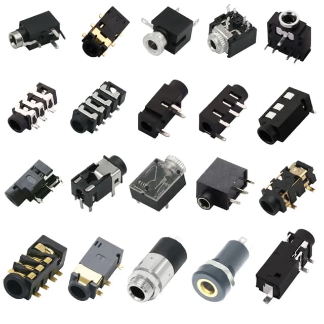 2.5MM 3.5MM gniazdo Audio złącze żeńskie przez otwory PCB DIP SMD gniazdo słuchawkowe PJ-242/301M/313E/320D/327A/391/392/393