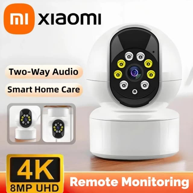 Kamera inteligentna Xiaomi 6K z możliwością obrotu, sterowana przez WiFi, monitoring, dwukierunkowe audio, automatyczne śledzenie, kolorowy tryb nocny, monitorowanie wewnętrzne.