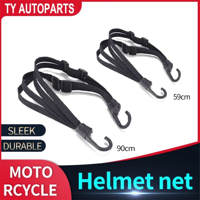 SEAMETAL Paski do mocowania kasku motocyklowego na tylne siedzenie, elastyczna linka, regulowany pasek mocujący kask motocyklowy, linka mocująca, pasek do towarów 60cm/90cm