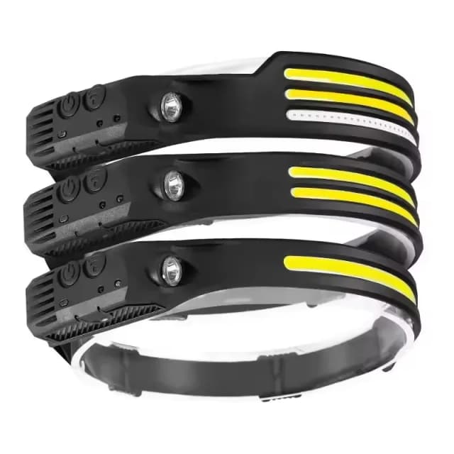 Latarka czołowa z czujnikiem LED ładowana przez USB Latarka czołowa LED Wbudowana latarka czołowa na baterie Outdoor Camping Fishing Head Light Work Ligh