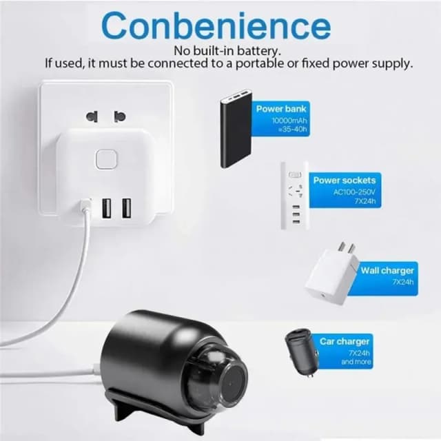 Bezprzewodowa kamera WiFi 1080P HD Mini Niania Elektroniczna Wewnętrzna Kamera Bezpieczeństwa Nadzoru z Noktowizorem IP Cam Rejestrator Wideo Kamera Bezpieczeństwa