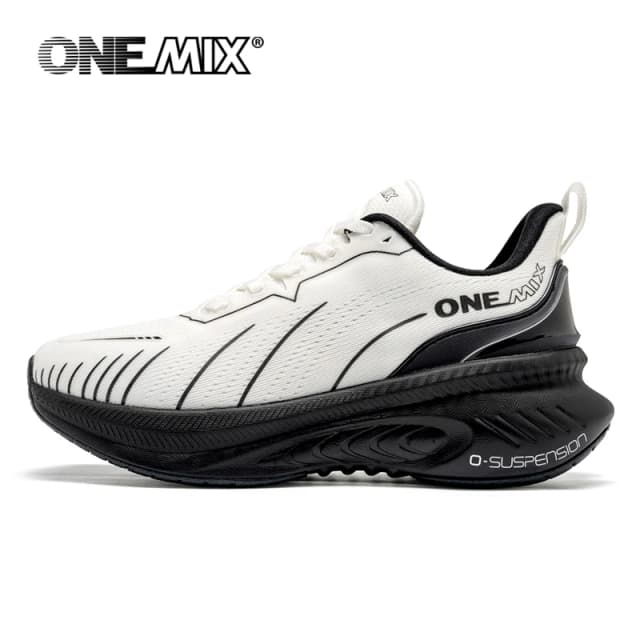 ONEMIX nowe amortyzujące buty do biegania dla mężczyzn odpowiednie ciężkie biegacze zasznurować sportowe damskie antypoślizgowe sportowe męskie trampki