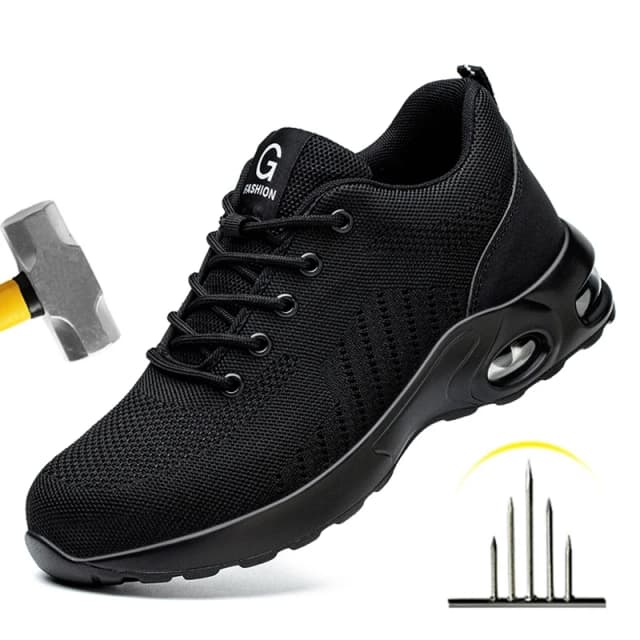 Obuwie ochronne dla kobiet i mężczyzn, oddychające buty sportowe robocze, buty ze stalowymi noskami, odporne na przebicie obuwie ochronne