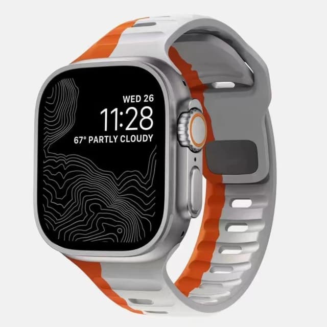 Miękki silikonowy pasek do zegarka Apple Watch Band Ultra 2 49 mm 44 45 mm 42 mm 41 42 mm Pasek sportowy iwatch Serise SE 4 5 6 7 8 9 bransoleta
