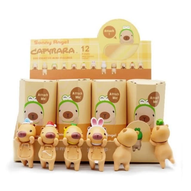 Capibala Blind Box Cartoon Anime Doll Office Desktop Room Decoration Trendy Toys Mysterious Box Prezent urodzinowy dla dziewczynki dla dzieci