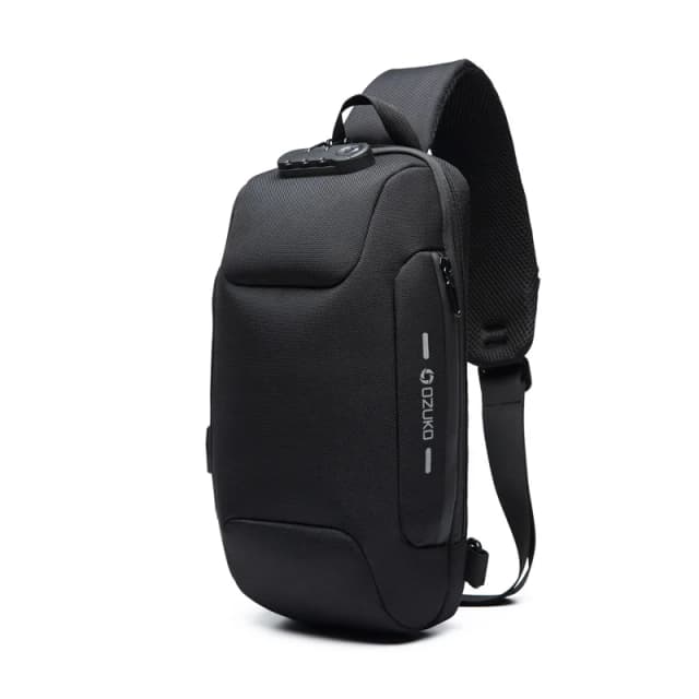 OZUKO wielofunkcyjna torba Crossbody dla mężczyzn zabezpieczenie przed kradzieżą torby kurierskie na ramię męska wodoodporna krótka torba na klatkę piersiowa na ramię nowość
