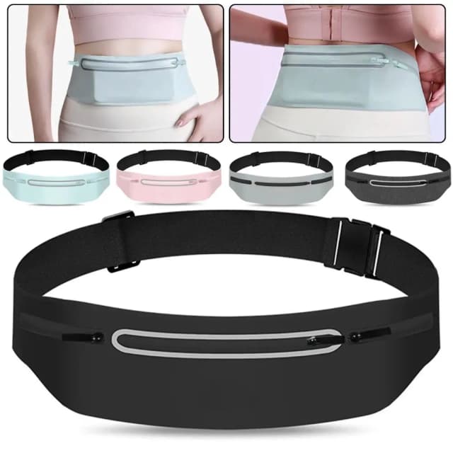 1 szt. Lekka, wodoodporna nerka do biegania, regulowany sportowy pas, ukryta torba fitness dla mężczyzn i kobiet, etui na telefon do joggingu