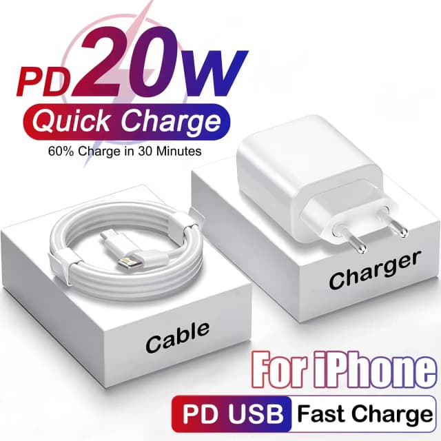 Szybka ładowarka PD 20W do Apple iPhone 14 13 12 11 Max Mini 7 8 Plus X XR USB typu C szybkie ładowanie adaptera telefonu akcesoria