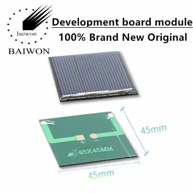 Panel słoneczny kroplówka tablica klejąca 45X45 1,5 V 150MA moduł z krzemu polikrystalicznego ładowanie zewnętrzne silnik prądu stałego