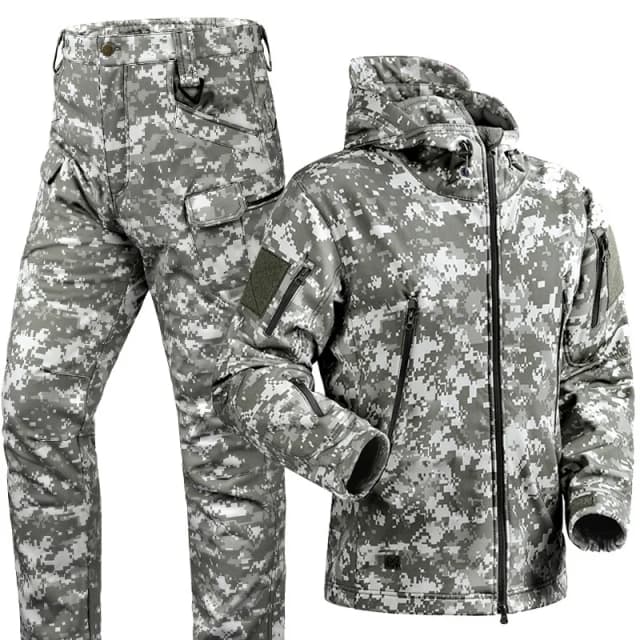 Outdoor TAD Shark Skin Soft Shell Jacket Zestaw na jesień i zimę, odporna na zimno, ciepła i wodoodporna odzież wierzchnia