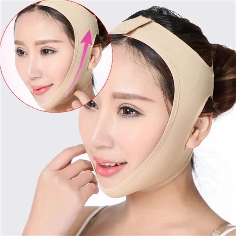 Elastyczny bandaż na twarz Taśmy wyszczuplające V Line Shaper Chin Cheek Face Lift Devices Jawline Facial Massager Wrinkle Women Beauty Care