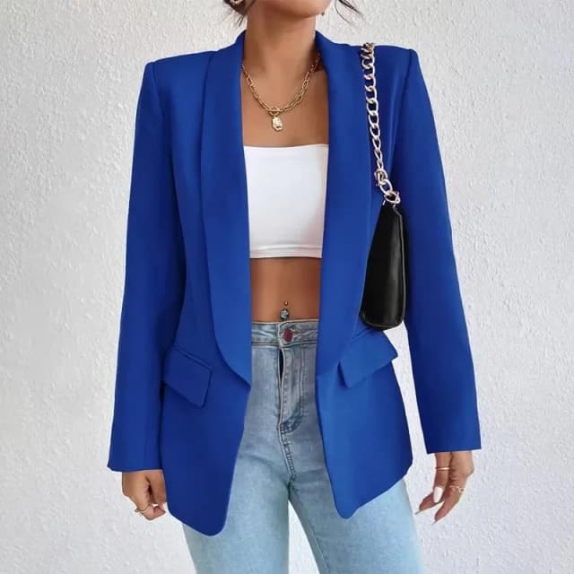 Marynarka Odzież damska Casual Cardigan Jesienno-zimowy płaszcz Solidny duży płaszcz z klapami Grace Fashion Odzież wierzchnia