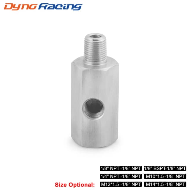 Otwory boczne ze stali nierdzewnej 1/8" NPT żeńskie do M12 M10 M14 1/8NPT 1/4NPT Złącze czujnika ciśnienia oleju Adapter trójnika wskaźnika linii zasilania