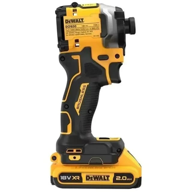 Wkrętarka udarowa DEWALT DCF850, wkrętarka elektryczna 20V, bezszczotkowa, akumulatorowa, 3250 obr./min, wkrętaki, narzędzia o wysokim momencie obrotowym, elektronarzędzia